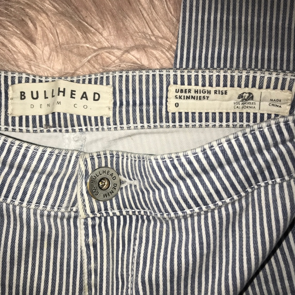 Pin stripe jeans